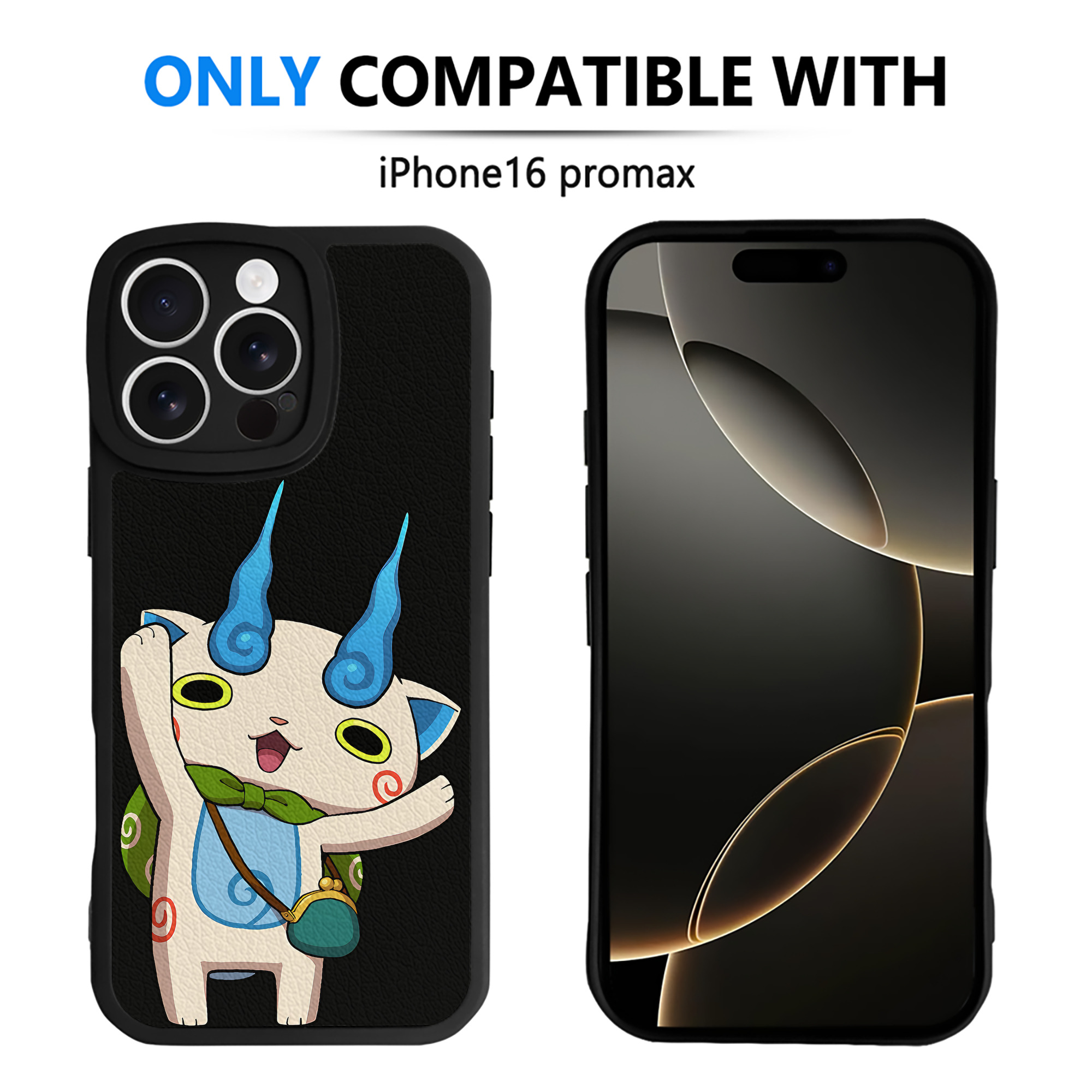 （画像用） 妖怪ウォッチ Yo-kai Watch 【iPhone 16シリーズ対応】シリコンスマホケース（レザー調） 材質：シリコン